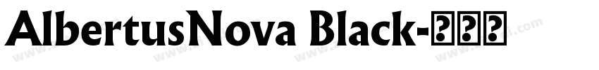 AlbertusNova Black字体转换